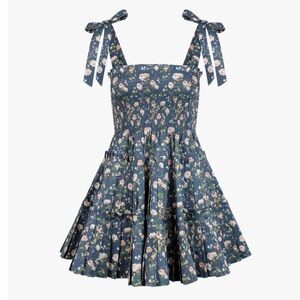 Hill House The Ribbon Charlotte Nap Dress - Navy Bluebonnet